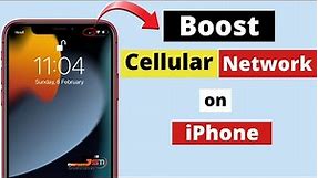 How to boost cellular network on iPhone! Increase iPhone signal.