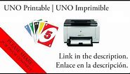 Printable UNO - UNO IMPRIMIBLE