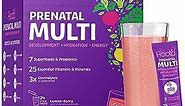 Root'd Prenatal Multivitamin Powder - 25 Vitamins & Minerals with 3X Electrolytes, Folate, Iron, D3 for Mom & Baby, 7 Superfoods & Probiotics, Sugar-Free Vitamins & Hydration | 24 Packets