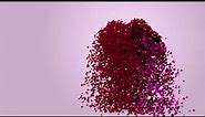 particles hearts - abstract valentine's day animation ( motion graphic , love )