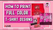 How Print Full Color Designs for T-Shirts | How to Use the Luminaris White Toner Printer