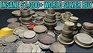 EPIC $1,000+ World Silver Coin Unboxing - Bought From A Coin Shop