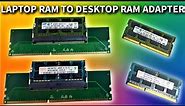 Laptop RAM memory to Desktop RAM memory Converter Unboxing and Test 2022