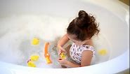 Kidzlane Bathtub Toys Fishing Game - 1 Toy Fishing Pole and 6 Rubber Ducks - Teaches Numbers & Shapes - Great Learning bath toy for Babies, Toddlers & Kids