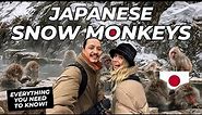 Japanese SNOW MONKEY Park | Winter trip to Nagano Japan vlog (EVERYTHING you need to know!)