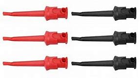 10pcs Multimeter Test Hook Wire Kit Test Hook Clip Grabbers Test Probe SMT/SMD IC D20 Cable Welding Test Clip(1)