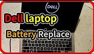 How to replace DELL Laptop Inspiron 13 7000 series (7386) Lithium ion battery replacement. [DIY]