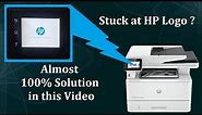 Printer Stuck at HP Logo Solution.