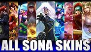 All Sona Skins Spotlight 2020 - Including PsyOps Sona