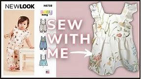 How to Sew Baby Dress - New Look N6738 Easy Beginner Sewing Tutorial
