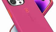 Speck iPhone 14 Pro Case - Slim Phone Case with Drop Protection, Scratch Resistant with Soft Touch for 6.1 inch iPhone 14 Pro Case - Dual Layer Case, Digital Pink/Energy Red CandyShell Pro