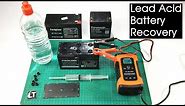 Sealed Lead Acid Battery Recovery / How to refill lead acid battery