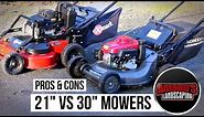 21" vs. 30" Push Mowers | Pros & Cons