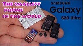 DIY Miniature SAMSUNG Galaxy S20 ultra | DollHouse | No Polymer Clay!