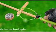 bamboo slingshot | bamboo slingshot with paper clip trigger | Wood Art TG