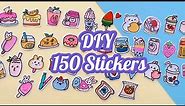 (150) DIY Homemade Stickers / How to make stickers at home/ Making stickers /diy craft