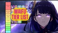 Genshin Impact Cheeselewd's Waifu Tier list