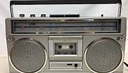 Vintage JVC RC 555JW boombox ghetto blaster radio cassette player DEMO - WORKS