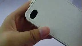 Best iPhone 4S 4 White Flip Leather Case Series Arrive