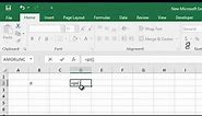 How to write pi symbol in excel