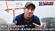 How To Operate The Water Heater Bypass Valves In Your RV | Teach Me RV!