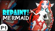 Repaint! -PART 1- Poseable Mermaid Cora Tail and Body Mods