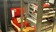 IKEA store chair durability neumatic testing contraption