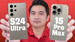 So sánh iPhone 15 Pro Max và Galaxy S24 Ultra !!!