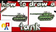 How To Draw A Realistic Tank