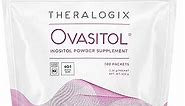 Theralogix Ovasitol Inositol Powder Packets - 90-Day Supply - Myo-Inositol & D-Chiro Inositol for Hormone Balance & Ovarian Function Support* - NSF Certified - 180 Packets