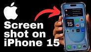 How to Take a Screenshot on iPhone 15 (2 Methods)