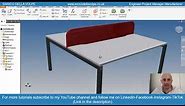 Video Tutorial: How to make a basic metal office desk in just 5 minutes with Autodesk Inventor