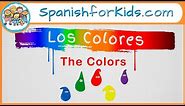 Los Colores: The Colors in Spanish Song by Risas y Sonrisas SpanishforKids.com