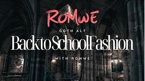Back to School Alt Goth Fashion! From Romwe!