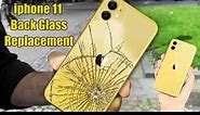 iPhone 11 Back Glass Replacement with out Laser machine Back Glass Fix!