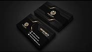 Make a Professional Business Card Template - Photoshop Cc Tutorial