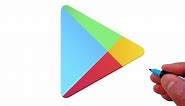 How to Draw the Google Play App Logo