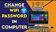 How to change wifi password in computer windows 10 | Change Wi Fi Password