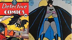 Detective Comics 27, The First Bat-Man Story by Bill Finger and His Drawer, Rob't Kane.