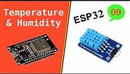 ESP32 Tutorial - DHT11/DHT22 (Temperature and Humidity Sensor)