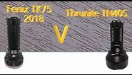 Fenix TK75 2018 V Thrunite TN40S flashlight review (beam shots)