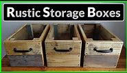 How to Make Rustic Storage Boxes / Crates (Pallet Wood Project)