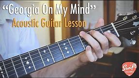 Ray Charles - Georgia on my Mind - Guitar Lesson