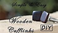 Scrap Wood Project : Wooden Cufflinks