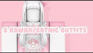 ♡ 8 kawaii/gothic roblox outfits || links in desc ♡