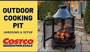 Costco Outdoor Cooking Fire Pit - Unboxing & Setup -
