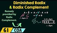 Diminished Radix and Radix Complement