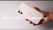 📱 iphone 12 mini + case unboxing (white) 🤍 || set-up asmr chill vibes