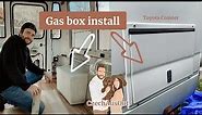 GAS BOX INSTALLATION | Step by step | Toyota Coaster Conversion | Bus Build