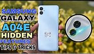 Samsung A04E Top 50+++ Hidden Features | Samsung Galaxy A04E Tips & Tricks| Samsung A04E Camera test